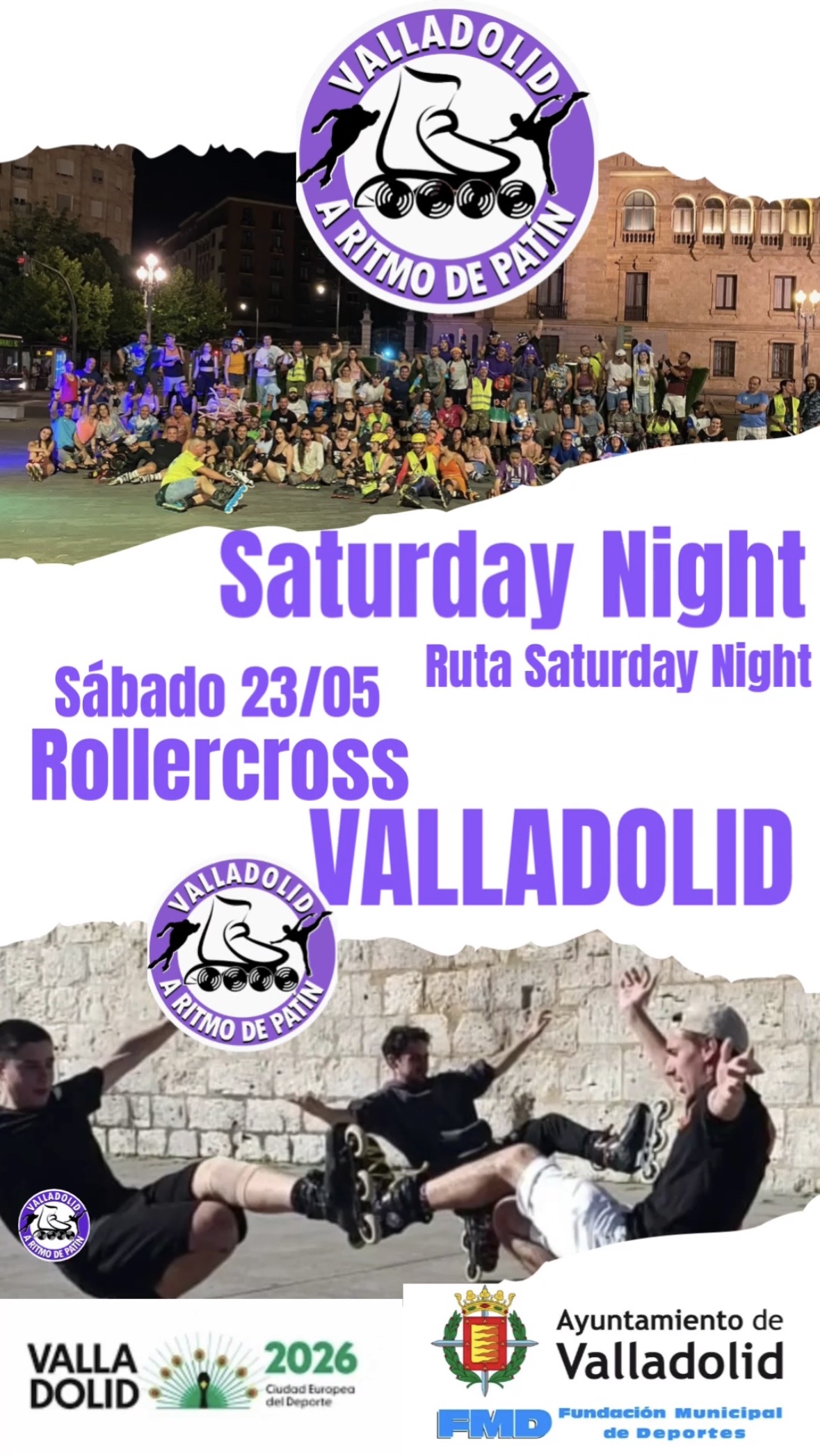 Foto del RUTA SATURDAY NIGHT ROLLERCROSS ; VALLADOLID A RITMO DE PATÍN
