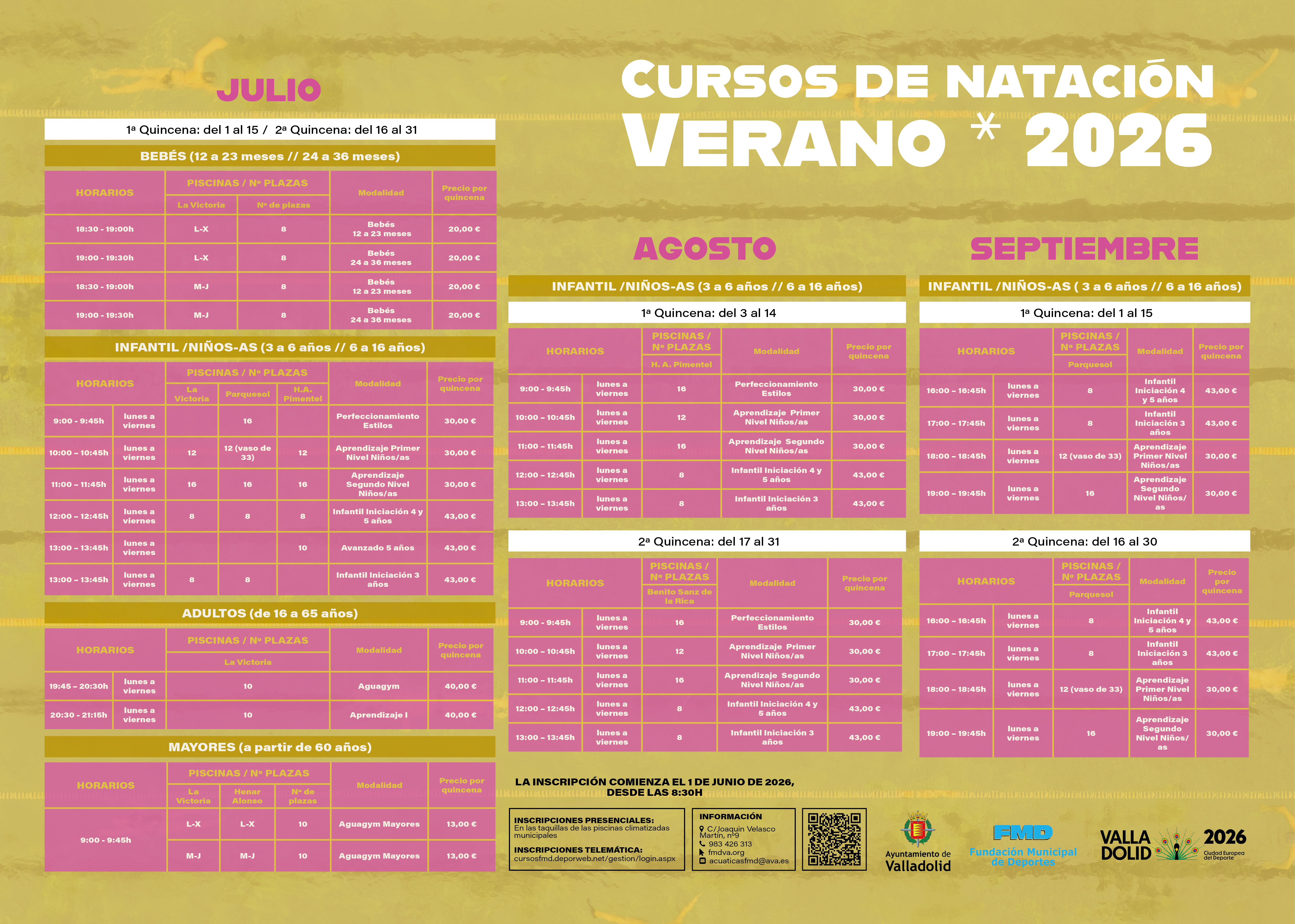 Foto que ilustra la noticia Cursos de Natación * Verano 2026