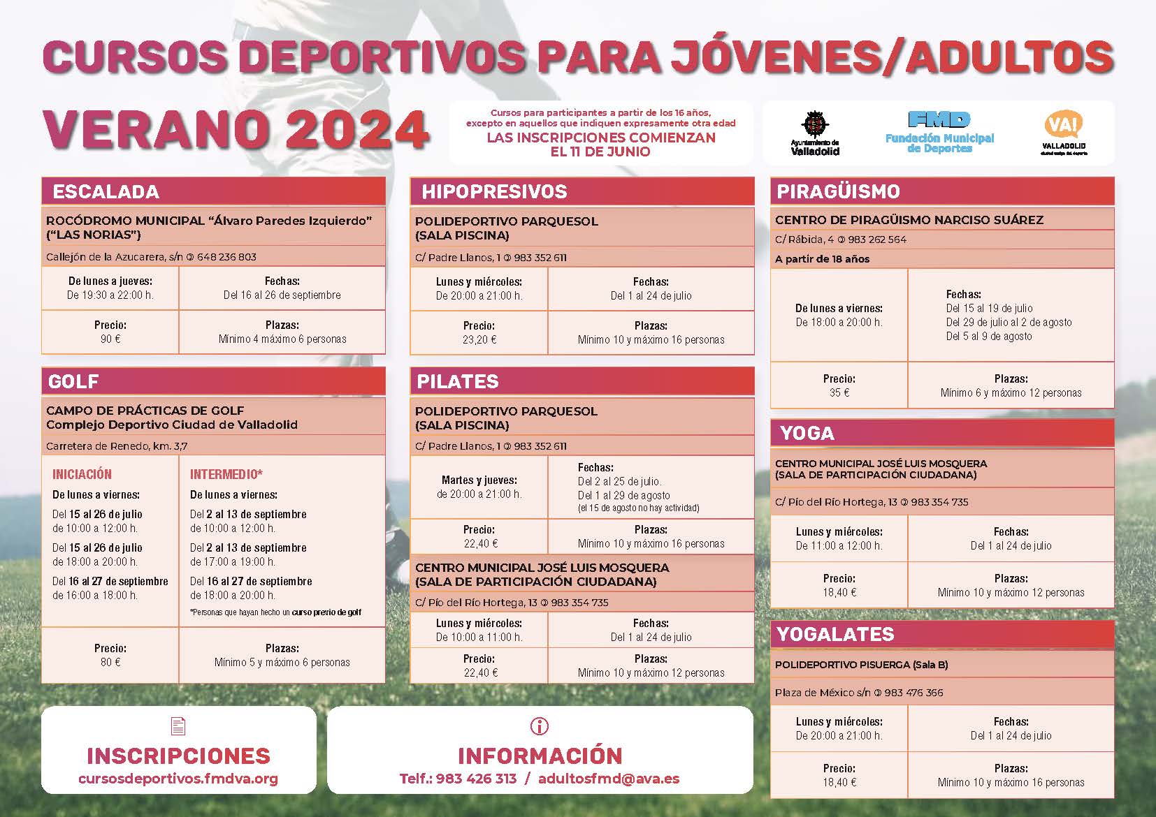 Foto que ilustra la noticia CURSOS DEPORTIVOS VERANO 2024